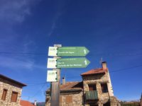 Señalización de la ruta en Prádena